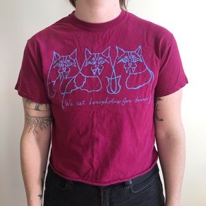 Homocats Designer Queer Magenta Tshirt